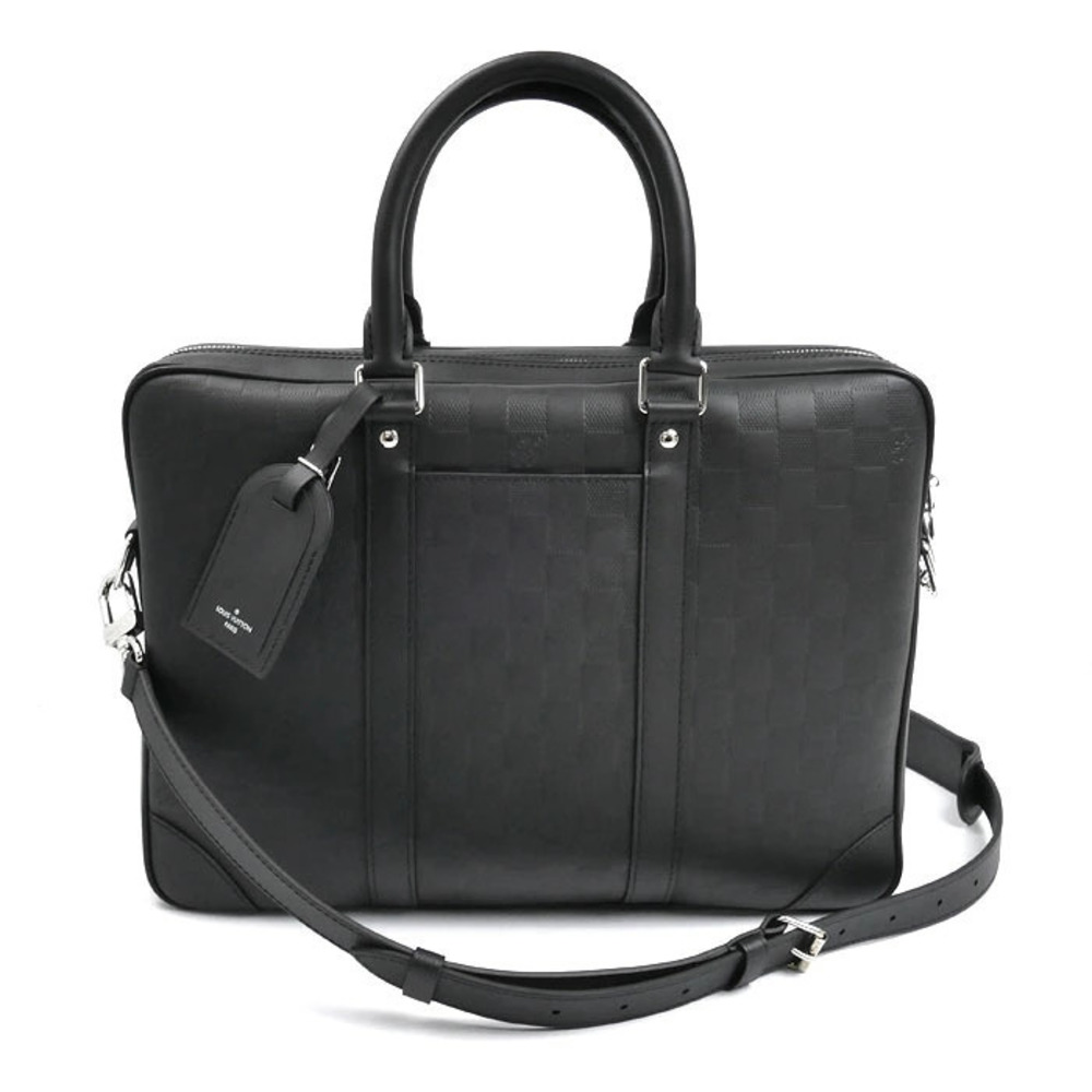 Louis Vuitton Pdv Business Briefcase Damier Infini Canvas Leather Black